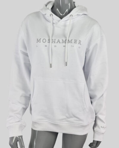 Moshammer womens white grey oversized hoodie