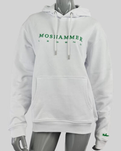 Moshammer womens white green oversized hoodie
